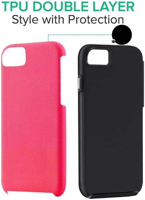 CellEver Heavy-Duty Case for iPhone SE 2022/2020, iPhone 8/iPhone 7 - Military Grade Protection, Slim Shockproof Cover