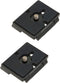 Quick Release Plate for Manfrotto 200pl-14 Rc2 Camera Tripod Head (Pack of 2) Black