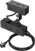 VILONG Dual Layer Desk Clamp Power Strip with 4 USB Ports(20W USB-C) &