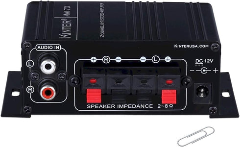 MA170 12V 2 Mp3 Kinter Channel Mini Digital Audio Power Amplifier for Car or Without Power Supply