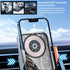 Wireless Car Charger Mobile Phone Holder, Fast Auto Clamping Bracket for 5.74in-6.49in Phones, Universal Dashboard Mount