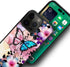 ZHEGAILIAN Pink Blue Butterfly Case for iPhone 15 Pro Max, 6.7-inch, Soft TPU, Non-Slip, Shock Absorption Cover for