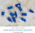 2 Pieces USB 3.0 Female to Micro B Male Adapter, USB A Female to Male Micro B Plug Changer Coupler Connector for