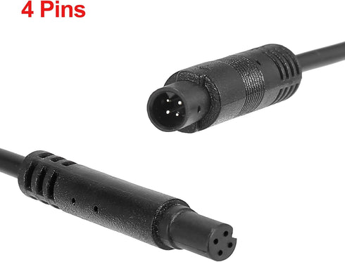 X AUTOHAUX 4 Pin 13ft Backup Camera Extension Cable, Dash Camera Cord