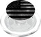 PopSockets PopGrip for MagSafe, Grungy Grey Black American US Flag Vintage Patriotic Gift