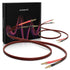 UCINNOVATE HiFi OFC Speaker Wire Cable with Banana Plug - 2 Pack High-end Pure Copper 1.5m Speaker Cable