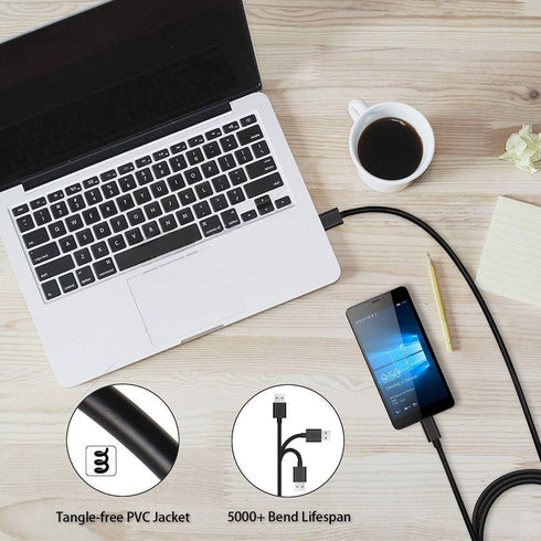 Charger Cord for Verizon Jetpack MiFi 7730L 8800L - 5 Feet USB Charging Cable Power Cord for Wireless WiFi Hotspot
