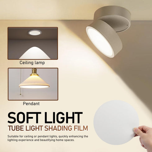 2pcs 7 Inch BESPORTBLE Lamp Shade Diffuser Round Recessed Light Cover for Ceiling Lamps Anti Glare Softener for Nursery