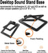 Generic Desktop Sound Stand Base Carbon Steel Material Shock Absorption and Improved Sound Quality Speaker Bracket
