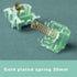 kutethy Gateron Cap Anniversary Keyboard Switches, 5 Pins Blue Green Pre-lubed for Gaming MX Mechanical Keyboard (36