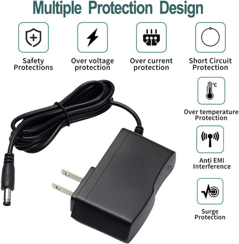 YOOFONE 12V 1A 100-240V 12V 1Amp 12V 5.5x2.5mm Power Supply AC Adapter to Power Adapter Converter DC Power Cord