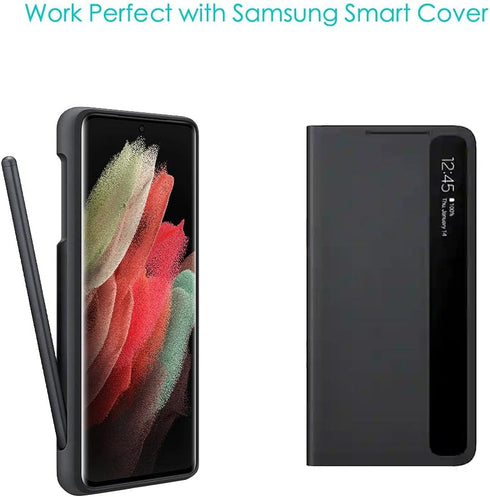 Black Galaxy S21 Ultra Pen Replacement with 5 Pen Tips for Samsung Galaxy S21 Ultra 5G Touch Stylus S Pen