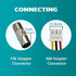 Adenauer 75 Antop FM Radio Antenna, Multi-Directional Indoor FM Telescopic Antenna Ohm, with Amplifier Signal Booster