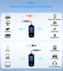 KAIY 2 1, Bluetooth Transmitter Receiver in Low Latency AUX Adapter with LCD Screen, Airplane Bluetooth Adapter