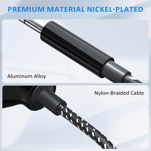 LP 3.5mm 3 iPhone(6), MP3 Headphone Splitter, Nylon-Braided Audio Stereo Splitter, Male to Female Ports for MacBook
