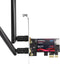 BZIZU WiFi 6 PCIe Card for Gaming PC with Bluetooth 5.2,3000Mbps Ultra-Low Latency,WPA3