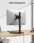MOUNTUP 13'' 32'' 17.6 lbs, 75x75/100x100 MU0023 Single Monitor Stands, Freestanding VESA Monitor Desk Mount fits