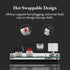 USB Mini Keypad, Customized Knobs Red Switch Macro Keyboard, Ergonomic Plug and Play for Desktop PC (6 Keys with 1 Knob)