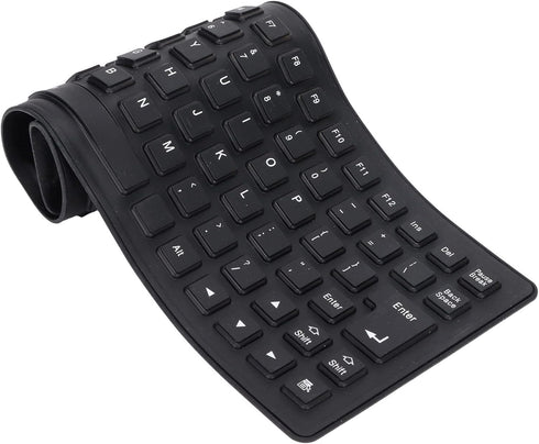 Estink 85 Keys Silicone Keyboard, Portable USB Wired, Fully Sealed Design, Lightweight, Silent for Desktop PC Laptop