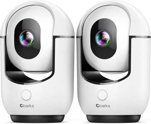 Cloarks 2K Pan/Tilt Security Camera, WiFi Indoor Cameras for Home Security with AI