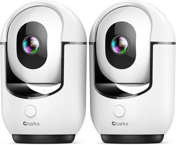 Cloarks 2K Pan/Tilt Security Camera, WiFi Indoor Cameras for Home Security with AI