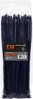 TR Industrial Multi-Purpose UV Resistant Black Cable Ties, 12 inches, 100 Pack
