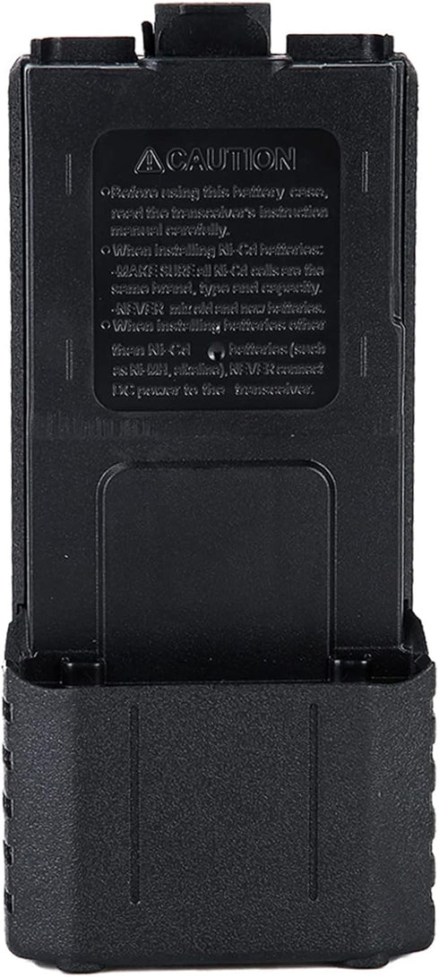 Walkietalkie Battery Box ABS, 6xAA Large Capacity Two-Way Radio Battery Case, Extended Battery Holder for UV5R