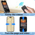 HYZUITDB Bluetooth Camera Remote Control for iPhone/Android, Phone Front/Rear Camera Flip Shutter, Zoom in/Out, Switch