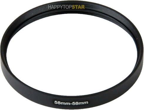 Metal 58mm Female to Female Coupling Ring Adapter for Lens Filter.