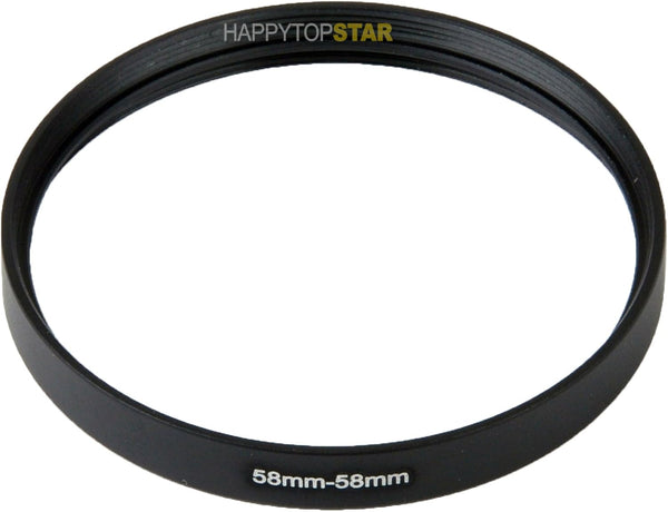 Metal 58mm Female to Female Coupling Ring Adapter for Lens Filter.