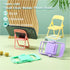 nanaxagly 4Pcs 4 Mini Chair Foldable Cell Phone Stand, Portable Funny Cute Cell Phone Holder Stand Compatible