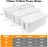 DUNCHATY 3 Pack Cable Management Box Organizer, Large Medium Small Cord Hider Box for TV Wires, Computer, Router, USB