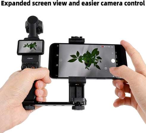 Phone Holder for DJI Osmo Pocket 3, Cell Phone Mount Expansion Accessories with 1/4" Thread Hole