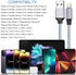 MFi Certified iPhone Charger 3-Pack 6ft Nylon Braided USB-A to Lightning Fast Charging Cable for iPhone 14/13/12/11 Pro