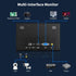 CUQI 7 Inch 1024600 Small Monitor, IPS Mini Monitor with Built-in Speakers/HDMI/VGA/AV Input for Raspberry Pi, PC, TV