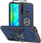 HNHYGETE Tough Rugged Case for Moto G Power 2020, Shockproof with Screen Protector, 360 Rotation Ring Kickstand, Blue