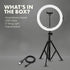 SQUATZ 11 12W 3 10 6 LED Selfie Ring Light with Wired Control, Color Modes, Brightness Levels, Tripod Stand