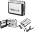 Vvikizy Cassette Cassette MP3 Cassette mp3 Cassette mp3 Microcassette Player USB Tape to PC CD Switcher Clear Stereo