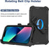 for iPhone 12 Mini Case with Belt Clip Holster, 2X Screen Protector, Heavy Duty Military Grade Full Body Shockproof Drop/Dust-Proof Rugged Protective Cover for iPhone 12 Mini (Black)