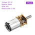 3pcs 3V 200RPM 1.7 10mm DMiotech Rated Torque Output Shaft Length Micro DC Speed Reduction Motor Mini Metal Gearbox