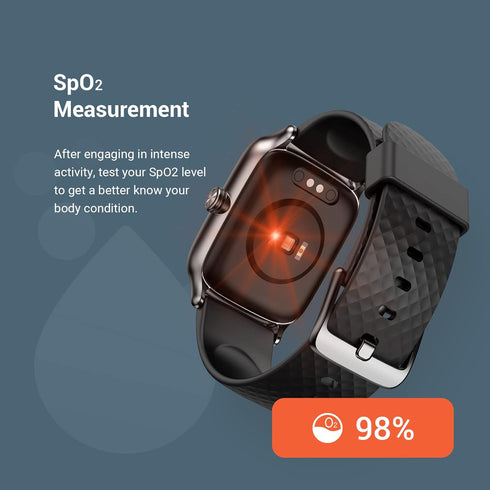 Smart Watch with Heart Rate & Sleep Monitor, Health and Fitness Tracker, SpO2 Compatible with iPhone and Android Phones