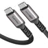 Short USB C to USB C Cable (1.5ft, 2 Packs) - 10Gbps, 100W, 4K Video, Fast Charging for Samsung Galaxy T5, MacBook,