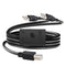 HOXIBSL 14.7FT Printer Cable Splitter 2 in 1 Out,Printers Cable with Toggle Switch