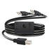 HOXIBSL 14.7FT Printer Cable Splitter 2 in 1 Out,Printers Cable with Toggle Switch