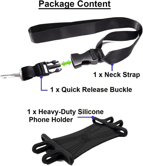AccessoryHappy AH Universal Heavy Duty Cell Phone Carrying Lanyard Leash Neck Strap