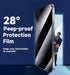 MAGIC JOHN Privacy Glass Screen Protector for iPhone 15 Pro Max 6.7" - 2 Pack, Bubble Free, HD Clear, Easy Install,