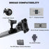 Epronic 17.2mm 7-10.26 inch Portable Car GPS Mount, Ball Adapter CD Slot for Phone Holder, Magnetic Mount, Compatible