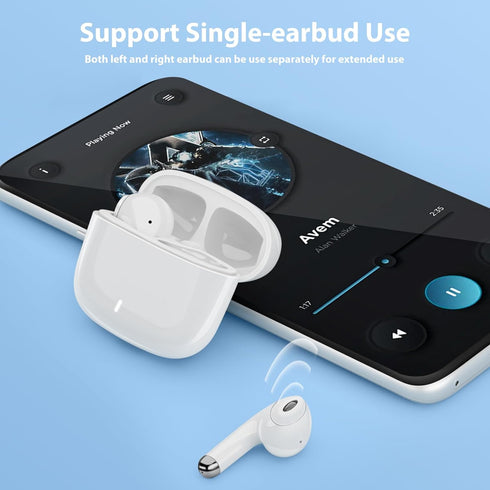 Wireless Earbuds for Samsung S24 Ultra S23 Fe S22+ S21, 5.3 Bluetooth Noise Cancelling Ear Buds with Mic