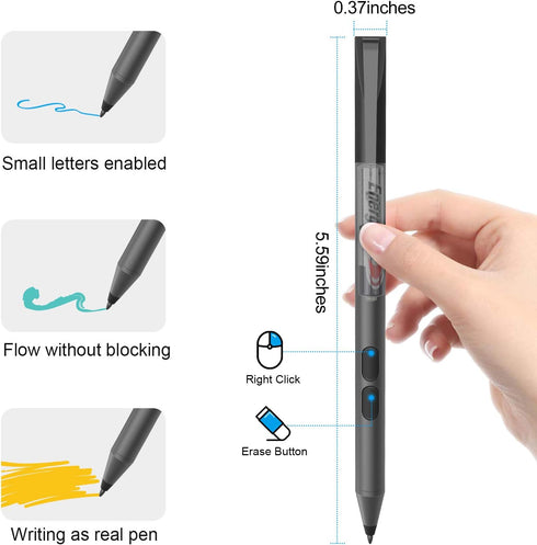 Stylus Pen for HP, Active Pen for HP Specter X360 Envy X360 Pavilion x360 Spectre x2 Envy x2, 2500 Hours Battery Life,