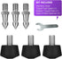 Rigych 6 3/8-16 Pcs Tripod Spike Feet - Thread, Rubber & Stainless Steel Spike Feet, Universal Anti-Slip
